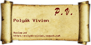 Polyák Vivien névjegykártya